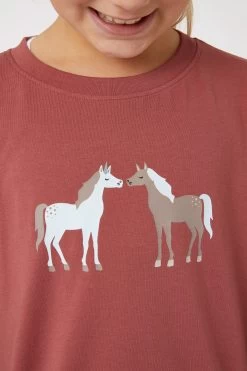 Horze Leighton Teens Long Sleeve Shirt With Print -Sports - Equestrian Riding Shop 33723 msre 05