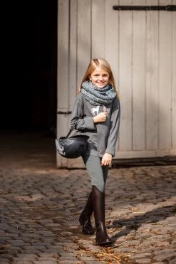 Horze Leighton Teens Long Sleeve Shirt With Print -Sports - Equestrian Riding Shop 33723 udgr 07