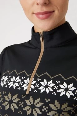 Horze Emily Training Shirt With Snowflake Print 20 Horze Emily Training Shirt With Snowflake Print -Sports - Equestrian Riding Shop 33724 BL 5