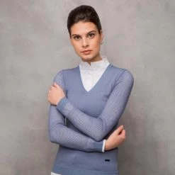 AA Ladies' Sweater With Perforated Sleeves -Sports - Equestrian Riding Shop 337269 LB 3