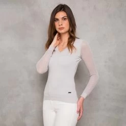 AA Ladies' Sweater With Perforated Sleeves -Sports - Equestrian Riding Shop 337269 SPG 3