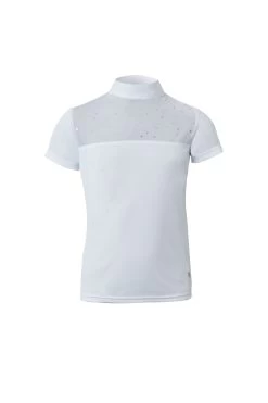 Horze Kaya Kids' Show Shirt With Rhinestone Detail -Sports - Equestrian Riding Shop 33751 001 01