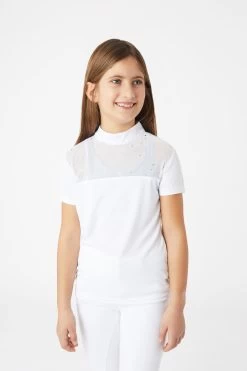 Horze Kaya Kids' Show Shirt With Rhinestone Detail -Sports - Equestrian Riding Shop 33751 001 02