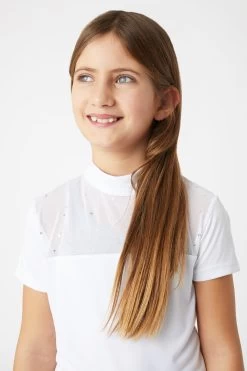 Horze Kaya Kids' Show Shirt With Rhinestone Detail -Sports - Equestrian Riding Shop 33751 001 05