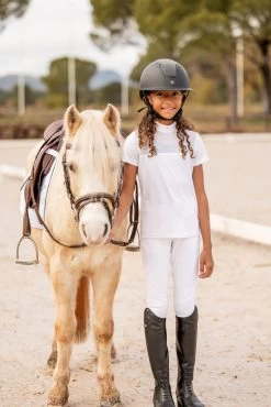 Horze Kaya Kids' Show Shirt With Rhinestone Detail -Sports - Equestrian Riding Shop 33751 001 07