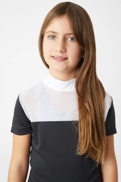 Horze Kaya Kids' Show Shirt With Rhinestone Detail -Sports - Equestrian Riding Shop 33751 590 05