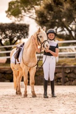 Horze Kaya Kids' Show Shirt With Rhinestone Detail -Sports - Equestrian Riding Shop 33751 590 07