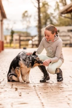 Horze Chloe Kids' Functional Hoodie With Logo Print -Sports - Equestrian Riding Shop 33756 705 07