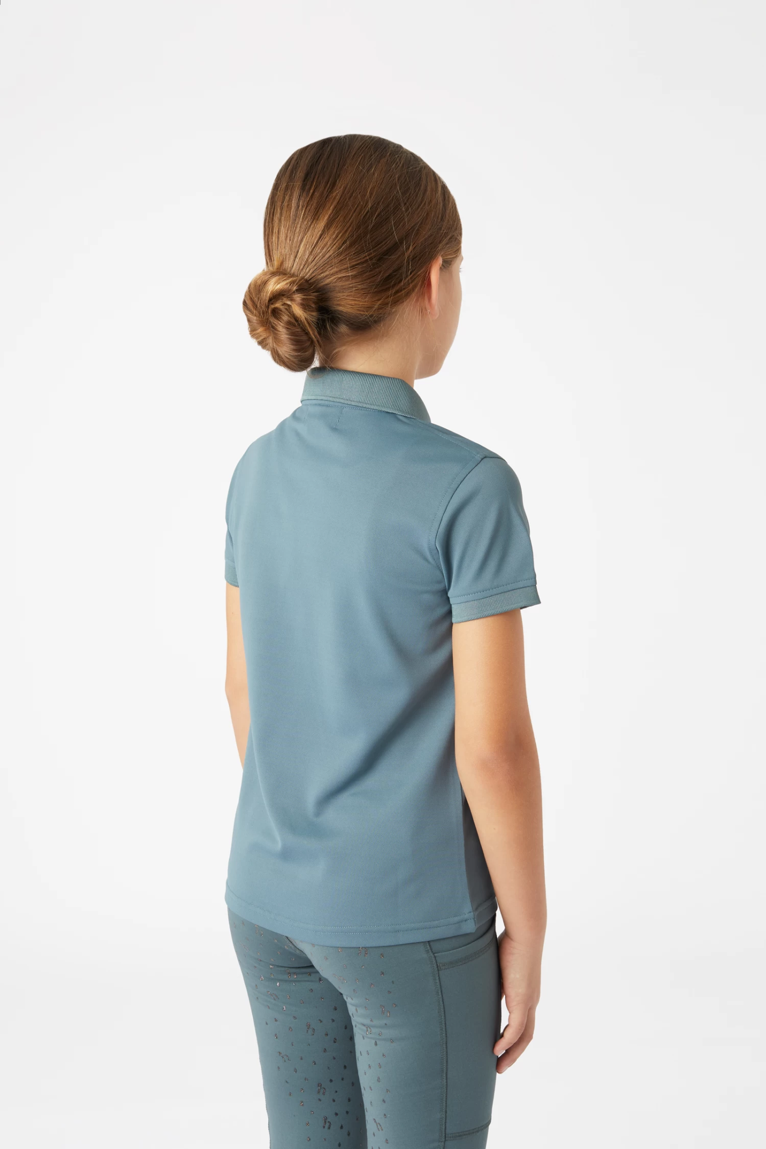 Horze Rae Kids' Functional Poloshirt 6 Horze Rae Kids' Functional Poloshirt - Image 4
