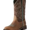 Ariat Delilah Round Toe Western Boot 1 Ariat Delilah Round Toe Western Boot -Sports - Equestrian Riding Shop 337700 BR DBR 01