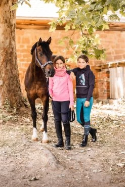 Horze Bruna Kids' Sweater With High Collar -Sports - Equestrian Riding Shop 33791 590 08