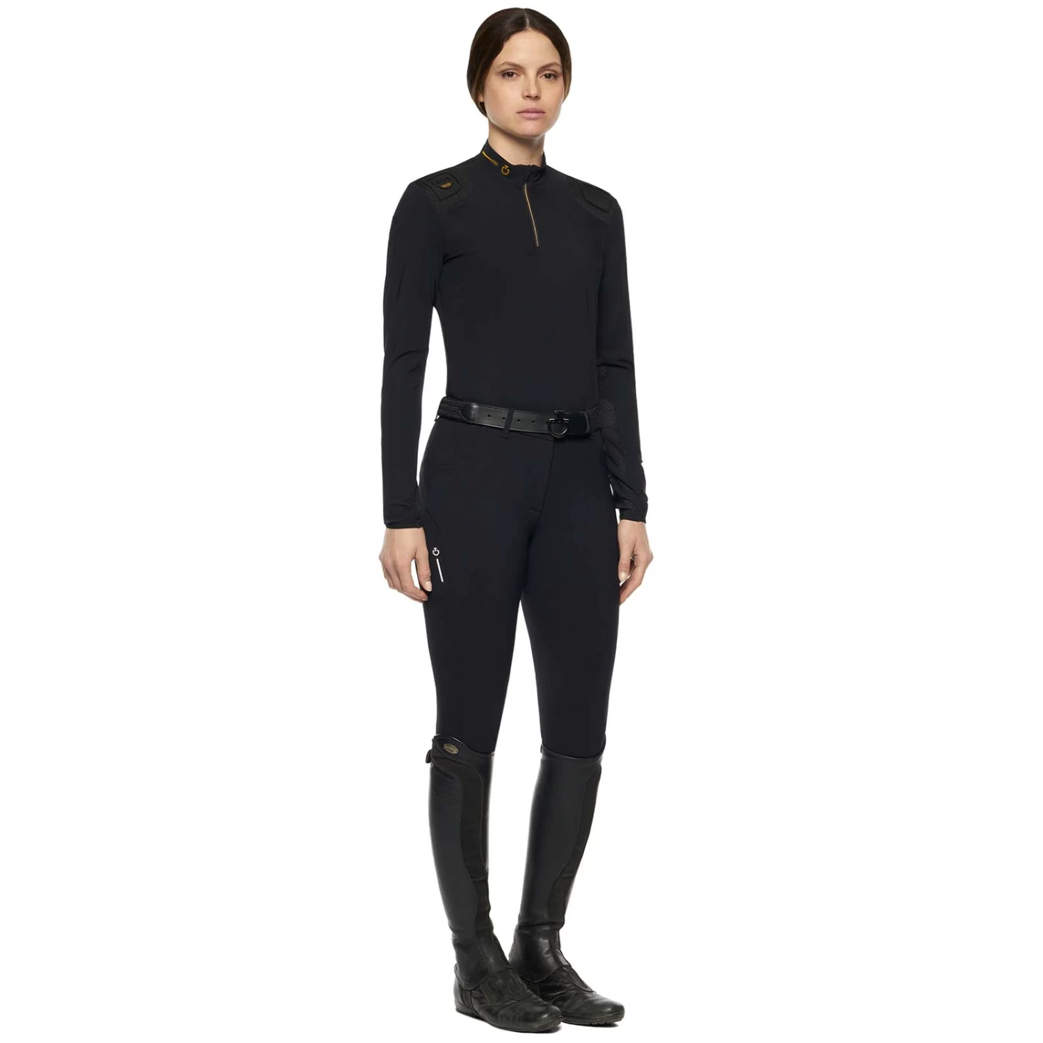 Cavalleria Toscana R-Evo Epaulet Zip Polo 4 Cavalleria Toscana R-Evo Epaulet Zip Polo - Image 2