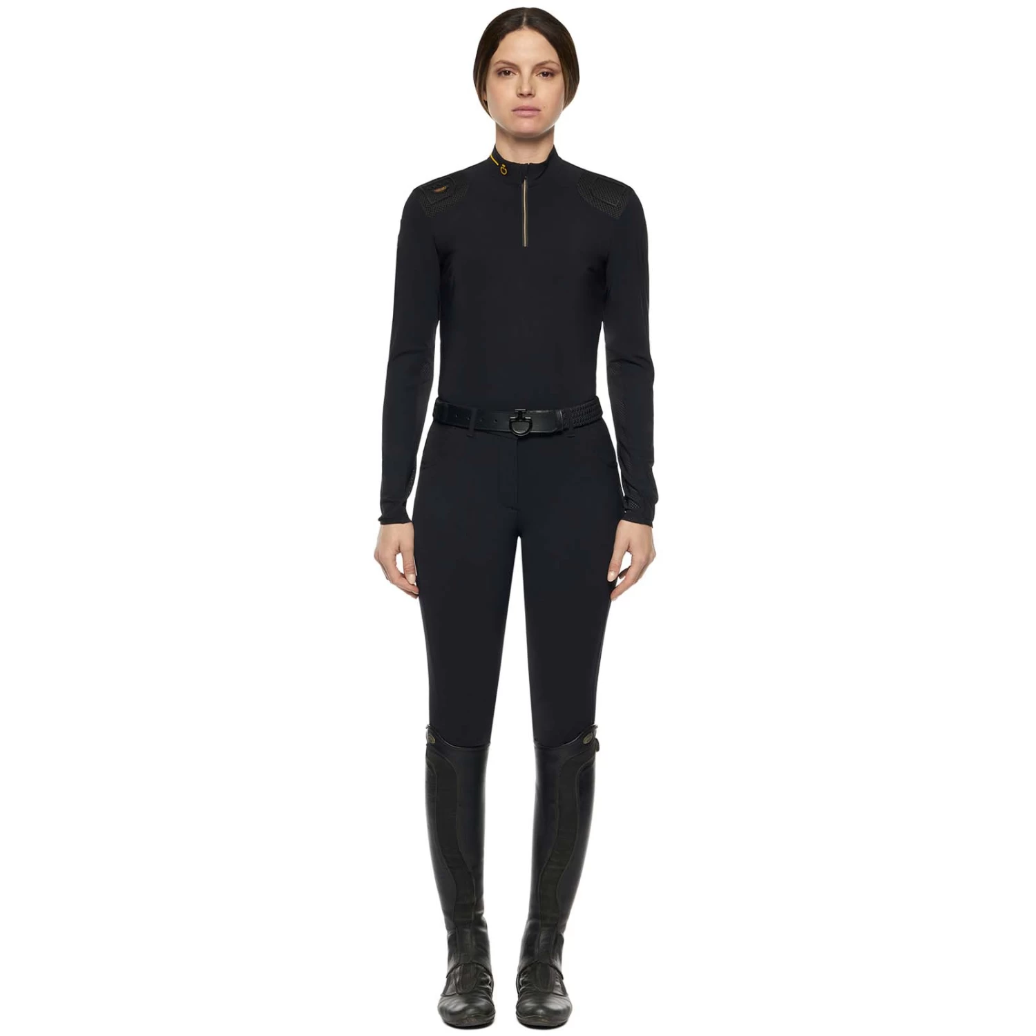 Cavalleria Toscana R-Evo Epaulet Zip Polo 5 Cavalleria Toscana R-Evo Epaulet Zip Polo - Image 3