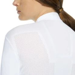 Cavalleria Toscana R-Evo Epaulet Zip Polo 38 Cavalleria Toscana R-Evo Epaulet Zip Polo -Sports - Equestrian Riding Shop 338119 WH KNIT 8