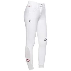 Cavalleria Toscana CT Team Red Stripe High Waist Full Grip Breeches -Sports - Equestrian Riding Shop 338470 WH 3