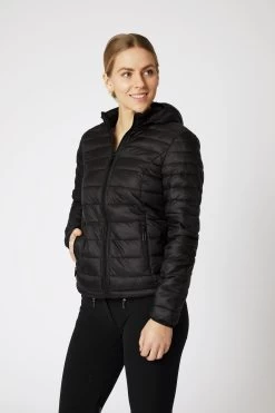 Horze Women's Light Padded Riding Jacket With Hood -Sports - Equestrian Riding Shop 33901 BL 3