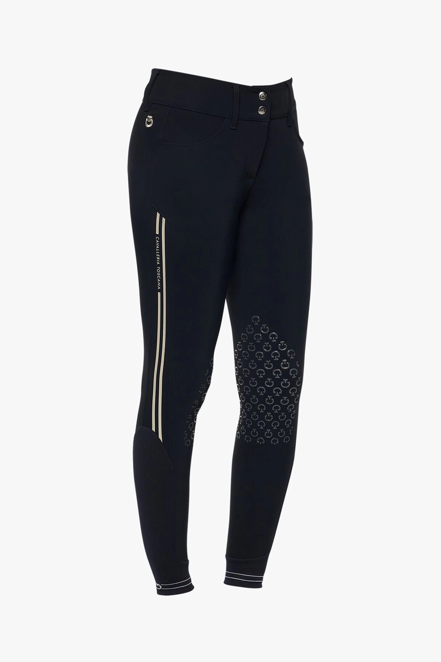 Cavalleria Toscana Women's Embossed Silicone Stripe Breeches 5 Cavalleria Toscana Women's Embossed Silicone Stripe Breeches - Image 3