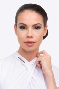 Cavalliera Rose Gold Chic Women's Long Sleeve Show Shirt -Sports - Equestrian Riding Shop 341025 WH 6