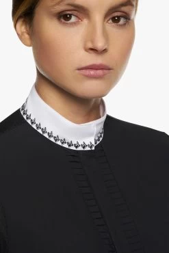 Cavalleria Toscana Women's Pleated Longsleeve Competition Shirt 9 Cavalleria Toscana Women's Pleated Longsleeve Competition Shirt -Sports - Equestrian Riding Shop 341454 BL 4