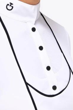 Cavalleria Toscana Tech Jersey Piqué Women's Longsleeve Competition Shirt -Sports - Equestrian Riding Shop 341455 WH 4