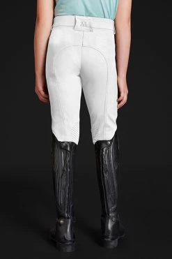 Mountain Horse Crown Kids' Knee Grip Breeches -Sports - Equestrian Riding Shop 342029 WH 2