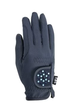 RSL Ascona Riding Gloves With Glitter Stones -Sports - Equestrian Riding Shop 343662 DB 01