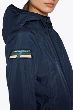 Cavalleria Toscana Tricolour Enblem Hooded Jacket -Sports - Equestrian Riding Shop 345003 OVB 03