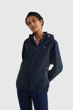 Tommy Hilfiger Equestrian Women's Waterproof Bomber Rain Jacket -Sports - Equestrian Riding Shop 345440 DB 03