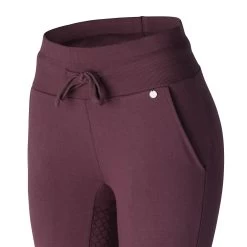 Horze Elinor Women's Cotton Riding Tights 13 Horze Elinor Women's Cotton Riding Tights -Sports - Equestrian Riding Shop 36045 EDPU 3