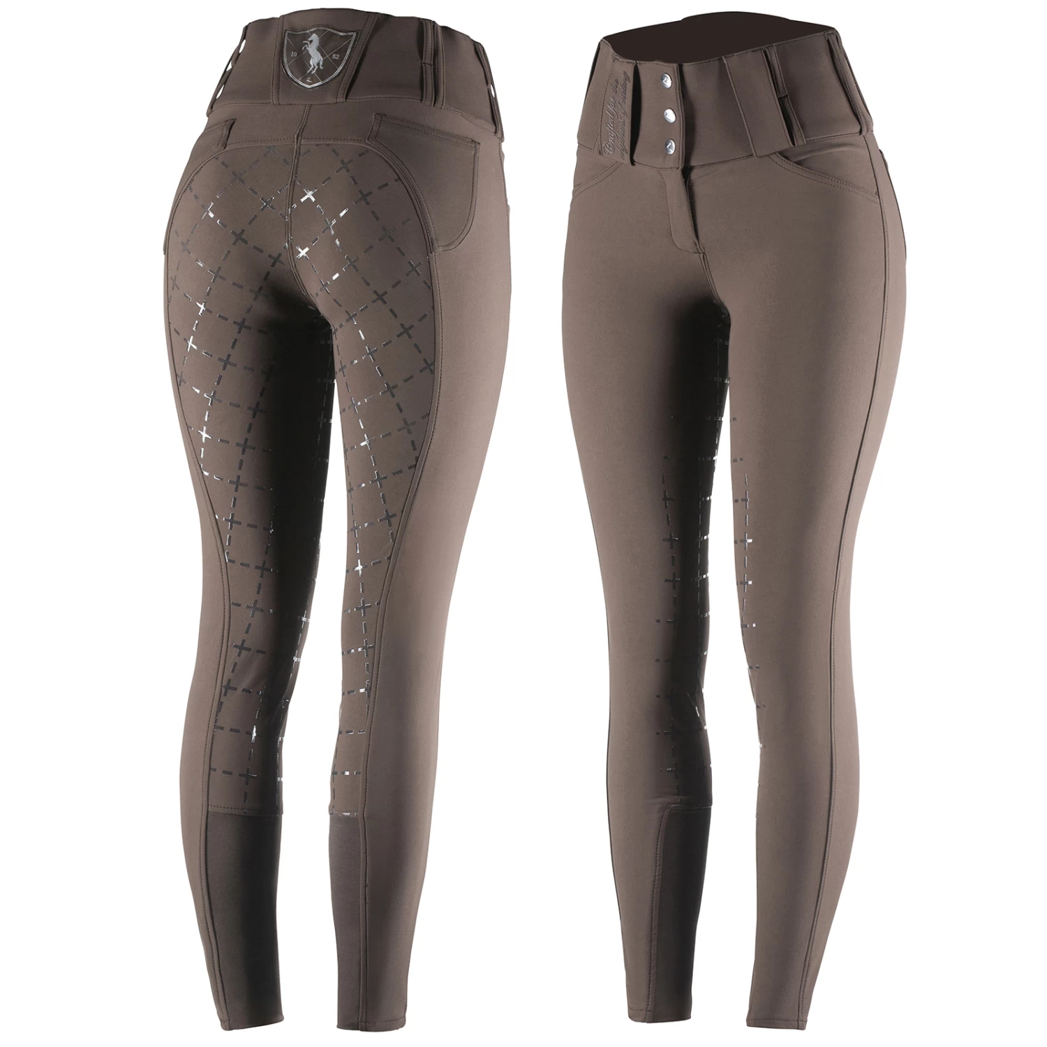 Horze Desiree Women's Silicone Full Seat Breeches Belt Loops 3 Horze Desiree Women's Silicone Full Seat Breeches Belt Loops