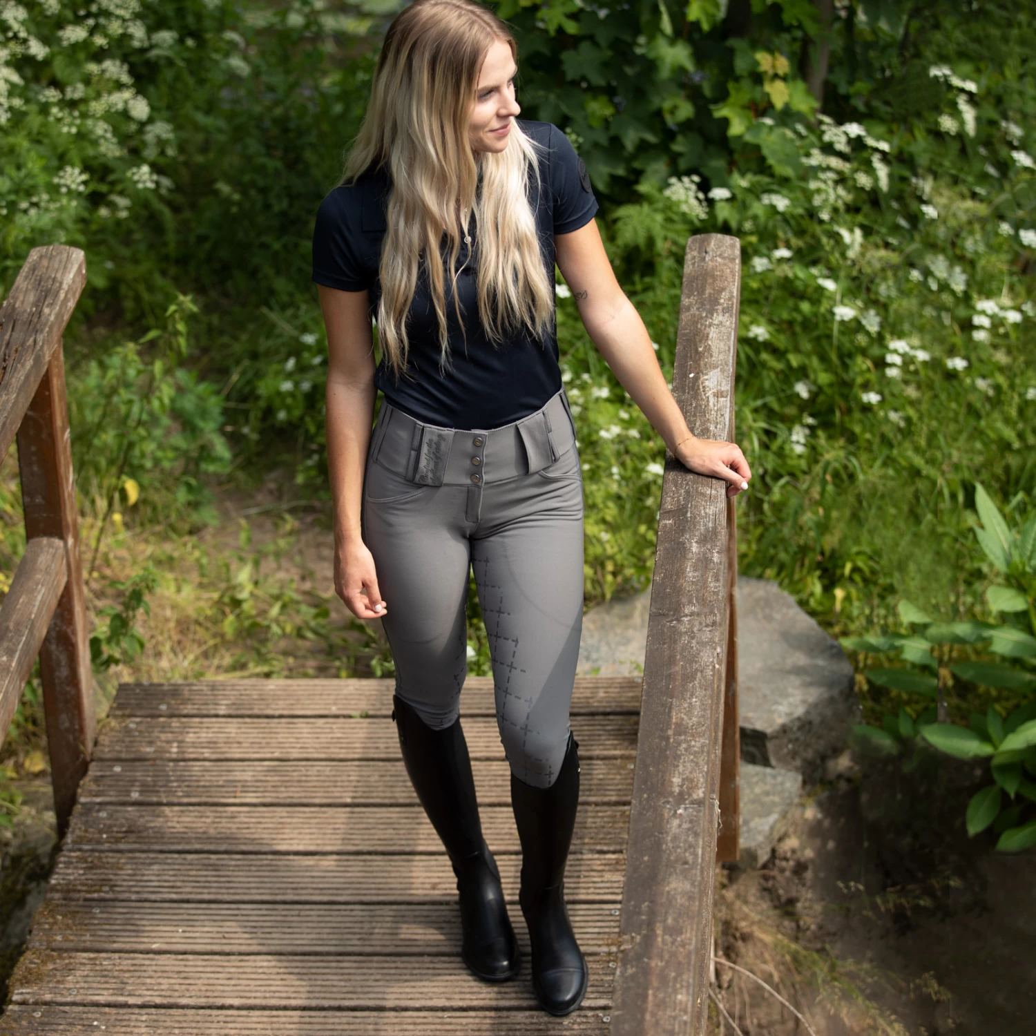 Horze Desiree Women's Silicone Full Seat Breeches Belt Loops 21 Horze Desiree Women's Silicone Full Seat Breeches Belt Loops - Image 19