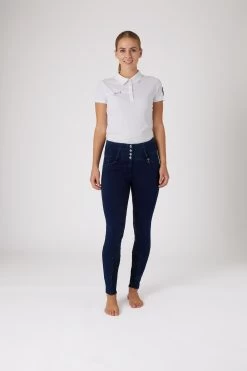 Horze Kacy Women's Denim Thermo Full Seat Breeches -Sports - Equestrian Riding Shop 36062 db 03