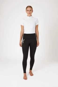 B Vertigo Lara Women's High Waist Full Seat Tights -Sports - Equestrian Riding Shop 36069 bl 03