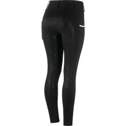 Horze Lucinda Women's High Waist Tights With Silicone Full Seat 24 Horze Lucinda Women's High Waist Tights With Silicone Full Seat -Sports - Equestrian Riding Shop 36075 BL 3