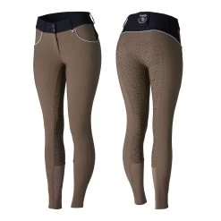 Horze Aubrey Women's High Waist Breeches With Silicone Full Seat 25 Horze Aubrey Women's High Waist Breeches With Silicone Full Seat -Sports - Equestrian Riding Shop 36082 CCBR VDB 1