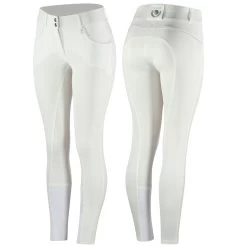 Horze Aubrey Women's High Waist Breeches With Silicone Full Seat 37 Horze Aubrey Women's High Waist Breeches With Silicone Full Seat -Sports - Equestrian Riding Shop 36082 WH 1