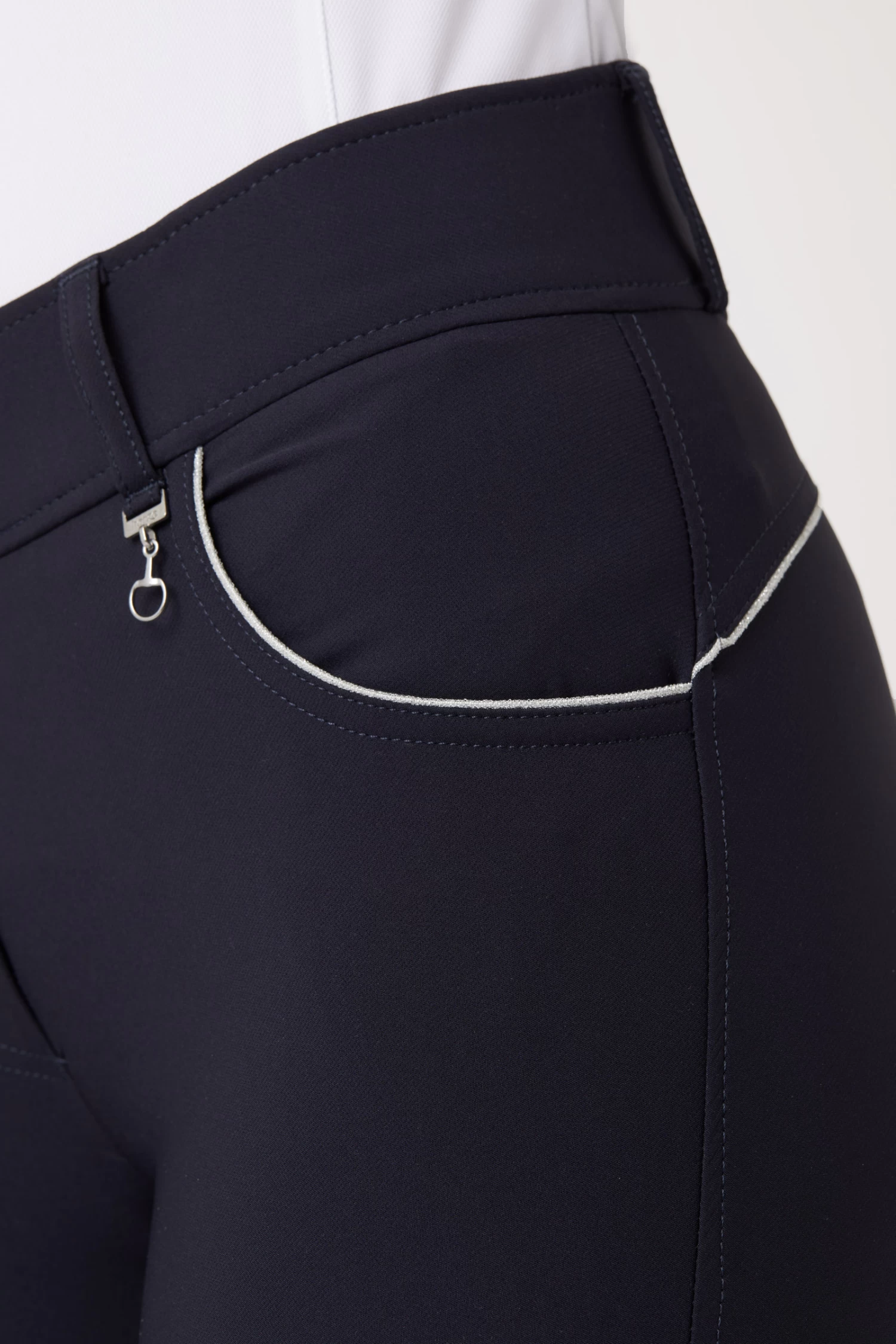 Horze Aubrey Women's High Waist Breeches With Silicone Full Seat 15 Horze Aubrey Women's High Waist Breeches With Silicone Full Seat - Image 13