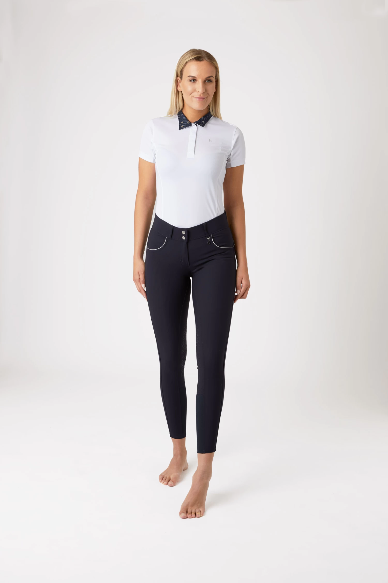 Horze Aubrey High Waist Breeches For Women With Silicone Knee Patch 12 Horze Aubrey High Waist Breeches For Women With Silicone Knee Patch - Image 10