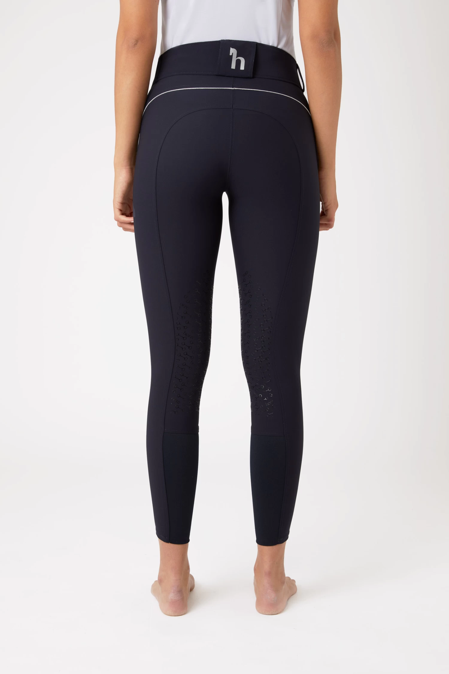 Horze Aubrey High Waist Breeches For Women With Silicone Knee Patch 13 Horze Aubrey High Waist Breeches For Women With Silicone Knee Patch - Image 11