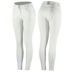 Horze Aubrey High Waist Breeches For Women With Silicone Knee Patch 31 Horze Aubrey High Waist Breeches For Women With Silicone Knee Patch -Sports - Equestrian Riding Shop 36083 WH 1