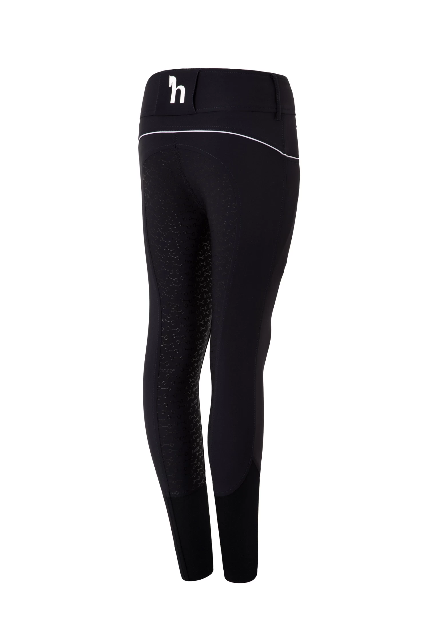 Horze Aubrey Kid's High Waist Breeches With Silicone Full Seat 7 Horze Aubrey Kid's High Waist Breeches With Silicone Full Seat - Image 5
