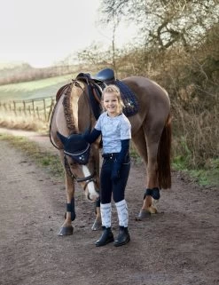 Horze Aubrey Kid's High Waist Breeches With Silicone Full Seat 24 Horze Aubrey Kid's High Waist Breeches With Silicone Full Seat -Sports - Equestrian Riding Shop 36084 vdb 07