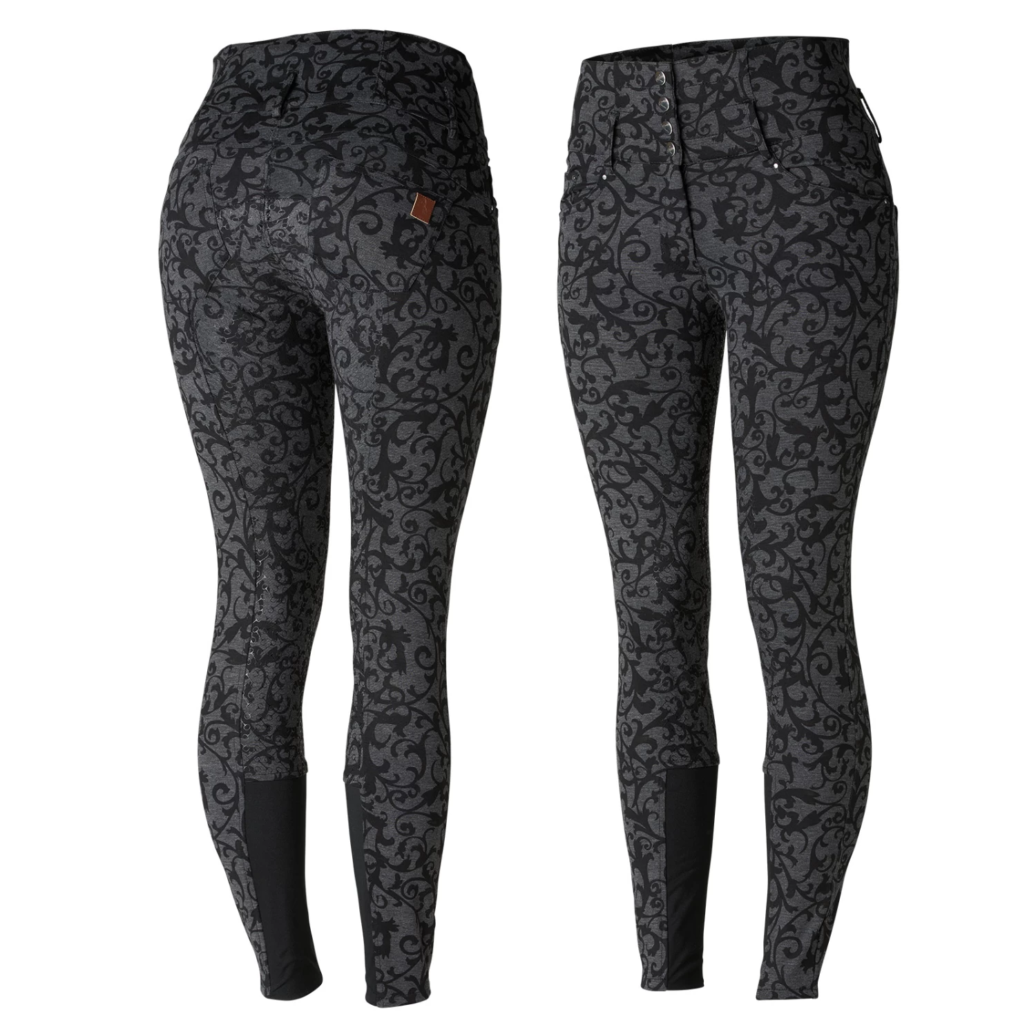 Horze Tara Women's High Waist Full Seat Breeches 3 Horze Tara Women's High Waist Full Seat Breeches