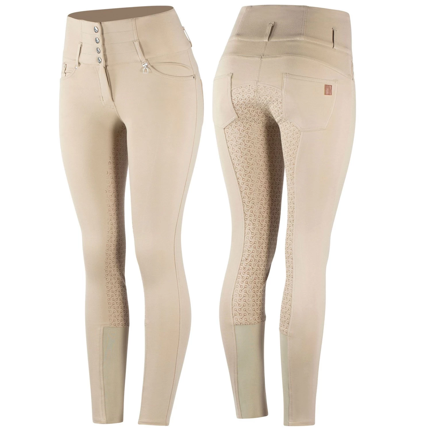 Horze Tara Women's High Waist Full Seat Breeches 8 Horze Tara Women's High Waist Full Seat Breeches - Image 6