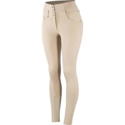 Horze Tara High Waist Silicone Knee Patch Breeches For Women -Sports - Equestrian Riding Shop 36092 TFBE 2