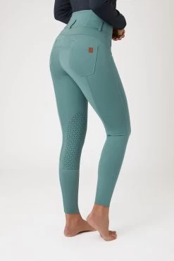 Horze Tara High Waist Silicone Knee Patch Breeches For Women -Sports - Equestrian Riding Shop 36092 alb 02