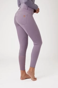 Horze Tara High Waist Silicone Knee Patch Breeches For Women -Sports - Equestrian Riding Shop 36092 rgpu 02