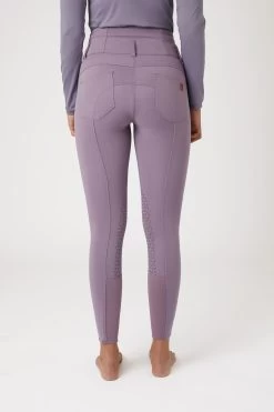 Horze Tara High Waist Silicone Knee Patch Breeches For Women -Sports - Equestrian Riding Shop 36092 rgpu 04