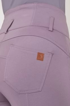 Horze Tara High Waist Silicone Knee Patch Breeches For Women -Sports - Equestrian Riding Shop 36092 rgpu 05