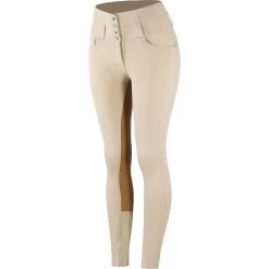 Horze Tara Women's High Waist Breeches With Leather Full Seat 23 Horze Tara Women's High Waist Breeches With Leather Full Seat -Sports - Equestrian Riding Shop 36093 TFBE RBBR 2